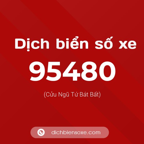 Ý nghĩa biển số xe 95480 là gì?