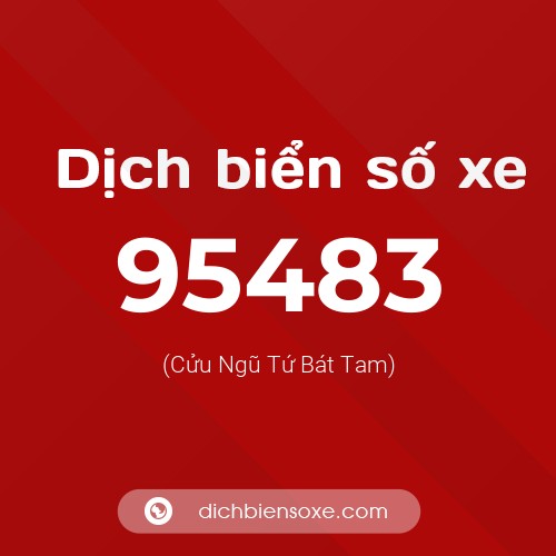 Ý nghĩa biển số xe 95483 là gì?