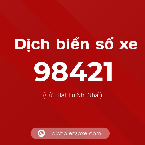 Ý nghĩa biển số xe 98421 là gì?