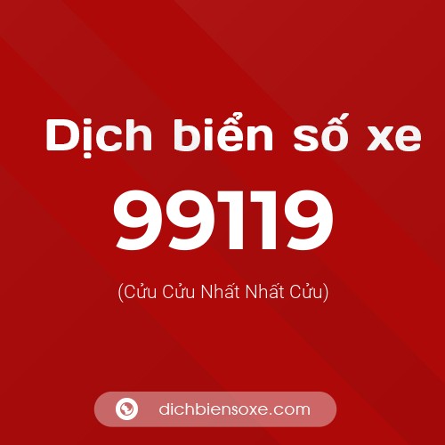 Ý nghĩa biển số xe 99119 là gì?