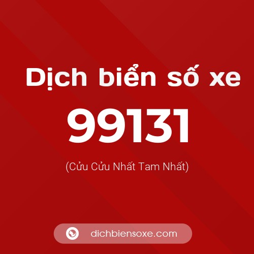Ý nghĩa biển số xe 99131 là gì?