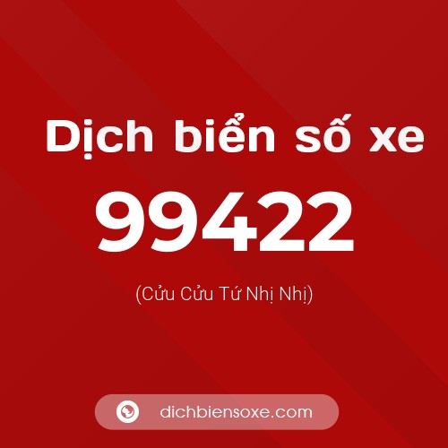 Ý nghĩa biển số xe 99422 là gì?