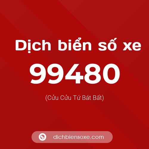 Ý nghĩa biển số xe 99480 là gì?