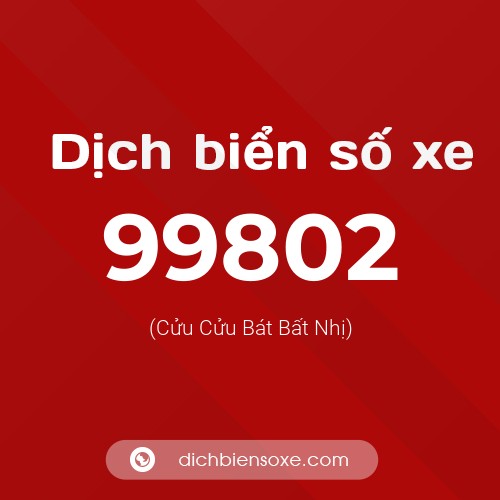 Ý nghĩa biển số xe 99802 là gì?